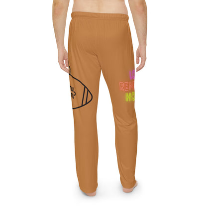 Men's Pajama Pants: Football Lite Brown