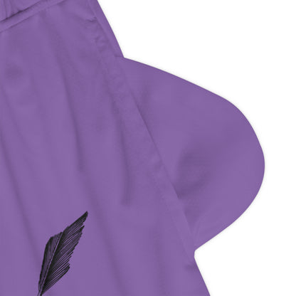 Basketball Rib Shorts: Writing Lite Purple